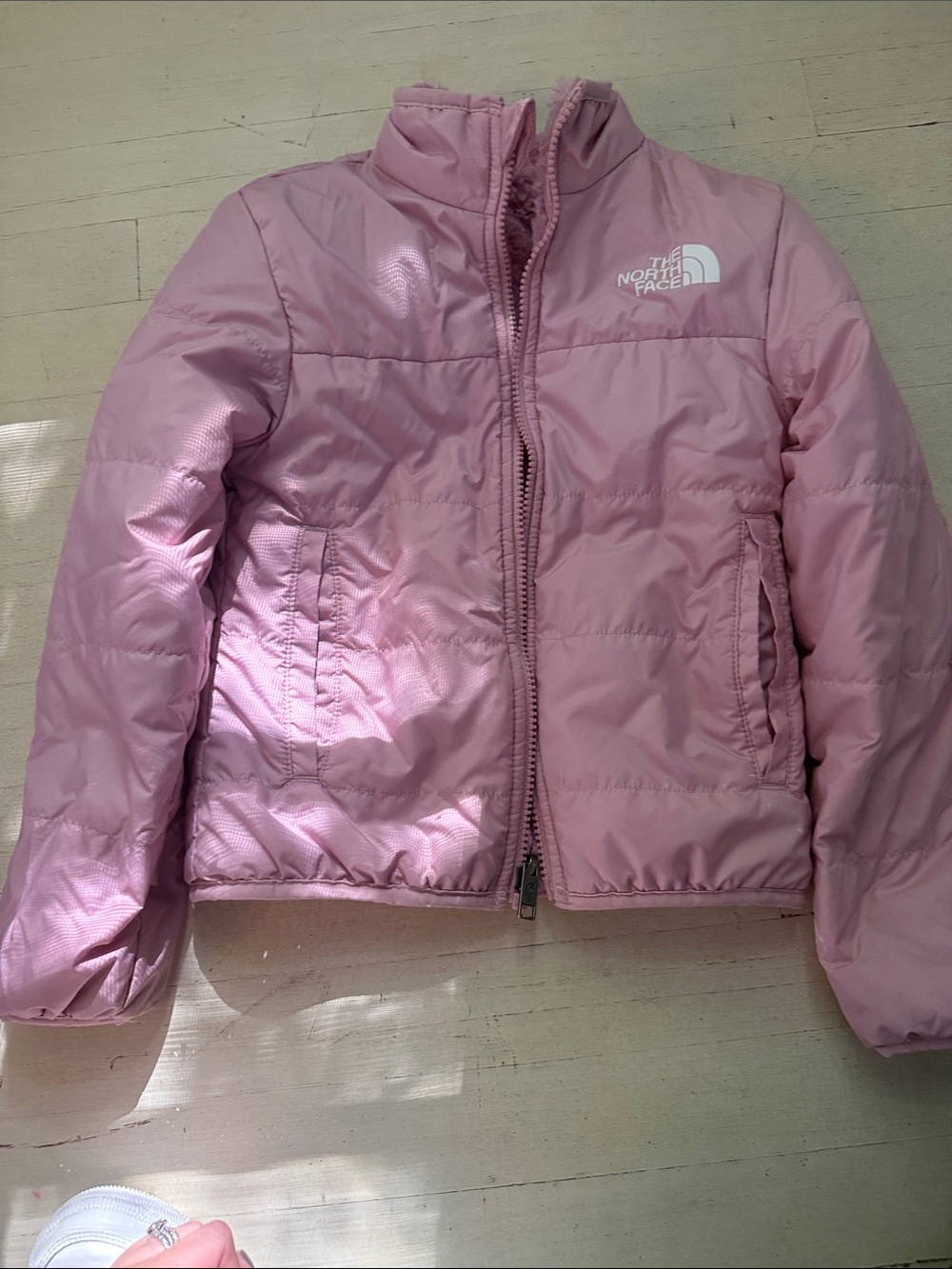 The North Face Kids' Light Pink Puffy Jacket